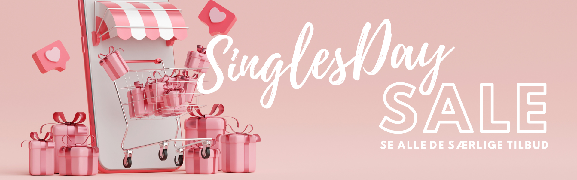 Shop verlichting op Singles Day bij Lamper.dk